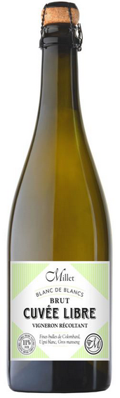 Domaine L'enclos/Millet - Millet Brut - Blanc de Blancs VDF