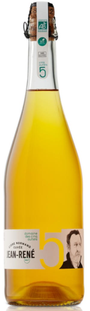 Bio / sans sulfites ajoutés - Domaine des cinq autels Cidre brut 5,5% - 75cl cuvée Jean-René
