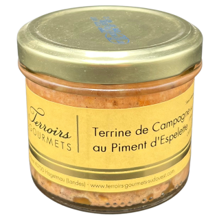 Terrine campagne piment d'Espelette 90gr