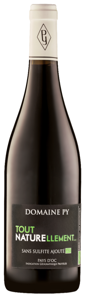Domaine PY - Tout naturellement rouge  BIO IGP Pays D'OC - Sans sulfites ajoutés