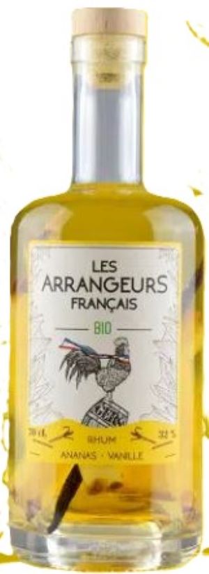 Rhum Ananas Vanille Bio Les arrangeurs Français - 70 cl - 32 %