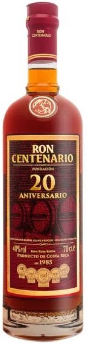 Rhum CENTENARIO 20 40° 70cl avec étuit