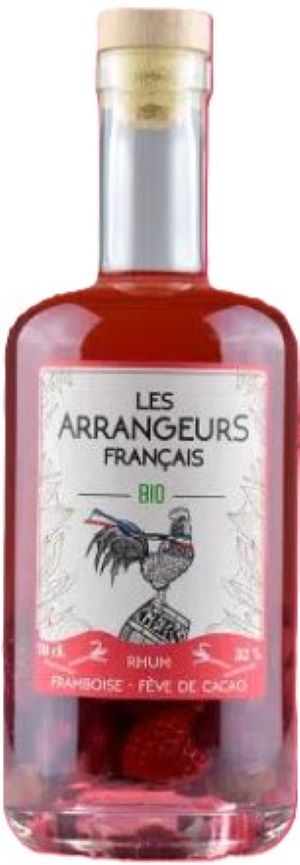 Rhum - Framboise - Fève de cacao Bio Les arrangeurs Français - 70 cl - 32 %